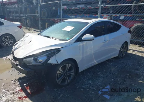 2016 Hyundai Elantra Sport из США, поврежденный, VIN KMHDH4AH1GU488301